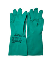 Lade das Bild in den Galerie-Viewer, Uvex Nitril-Chemie-Schutzhandschuhe Größe M grün