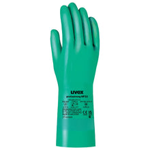Lade das Bild in den Galerie-Viewer, Uvex Nitril-Chemie-Schutzhandschuhe Größe M grün
