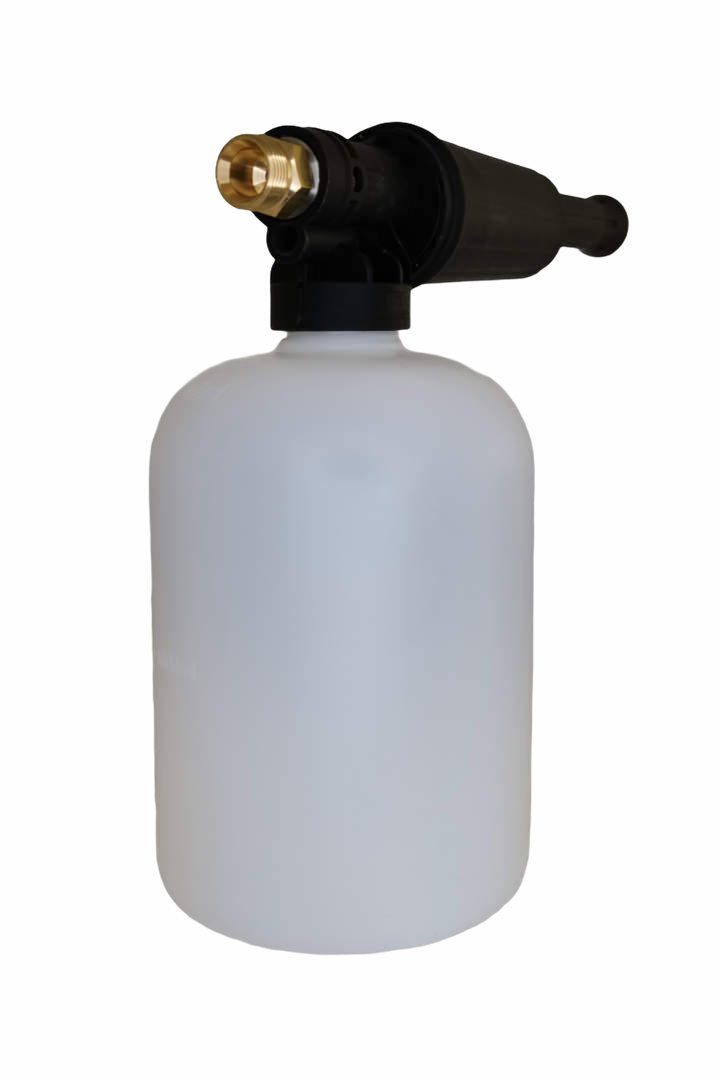 Schauminjektor mit Mengenregulierung und Flasche - Inhalt 2 Liter